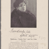 Minnie Maddern Fiske September twelfth [signature] 
