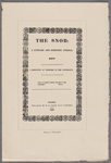 Cover of "The snob."
