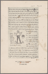 Self portrait by Thackeray in four-page letter [number 260]
