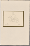 Thackeray as a Turk. Pencil drawing for the cover of "Cornhill to Grand Cairo." 