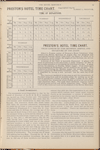 Preston's Hotel Time Chart. Tells length of time between arrival and departure of the guest