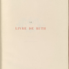 Le livre de Ruth traduit de la Sainte Bible