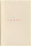 Le livre de Ruth traduit de la Sainte Bible