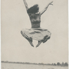 Pauline Koner performing improvisational dance on a beach, Leningrad, Russia