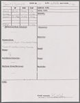 Stage manager's log