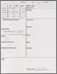 Stage manager's log