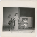 Singer Alberta Hunter performing at unidentified U.S.O. show