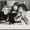Joan Rivers, Renee Lippin, and Gabriel Dell in rehearsal for the stage production Fun City