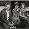 Ben Piazza, Hope Cameron, and Jane Fonda in rehearsal for the stage production No Concern of Mine
