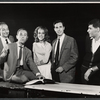 Andreas Voutsinas, Jane Fonda, Bradford Dillman and unidentified others in the stage production The Fun Couple