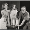 Dyan Cannon, Jane Fonda and Albert Hague in rehearsal for the stage production The Fun Couple