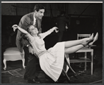 Bradford Dillman and Jane Fonda in rehearsal for the stage production The Fun Couple