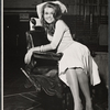 Jane Fonda in rehearsal for the stage production The Fun Couple