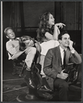 Ben Piazza, Dyan Cannon, Jane Fonda and Bradford Dillman in rehearsal for the stage production The Fun Couple