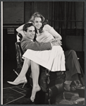 Bradford Dillman and Jane Fonda in rehearsal for the stage production The Fun Couple