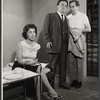 Julie Bovasso, Vincent Gardenia, and Gerald Hicken in the stage production Gallows Humor
