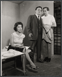Julie Bovasso, Vincent Gardenia, and Gerald Hicken in the stage production Gallows Humor