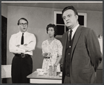 Gerald Hiken, Julie Bovasso, and Vincent Gardenia in the stage production Gallows Humor