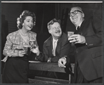 Jayne Meadows, Walter Slezak and Edward Andrews in rehearsal for the stage production The Gazebo