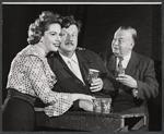 Jayne Meadows, Walter Slezak and unidentified in rehearsal for the stage production The Gazebo