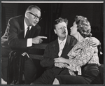 Edward Andrews, Walter Slezak and Jayne Meadows in rehearsal for the stage production The Gazebo