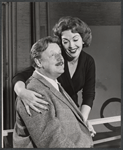 Walter Slezak and Jayne Meadows in rehearsal for the stage production The Gazebo