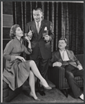 Jayne Meadows, Edward Andrews, and Walter Slezak in the stage production The Gazebo