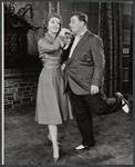 Jayne Meadows and Walter Slezak in the stage production The Gazebo