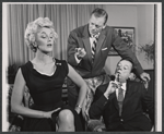 Jan Sterling, Tom Ewell and unidentified in the 1959 tour of the stage production The Gazebo