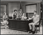 Ann Harding, Dolores Sutton, William Bendix and Lonny Chapman in the stage production General Seeger