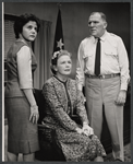 Dolores Sutton, Ann Harding and William Bendix in the stage production General Seeger