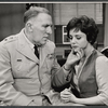 William Bendix and Dolores Sutton in the stage production General Seeger