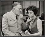 William Bendix and Dolores Sutton in the stage production General Seeger