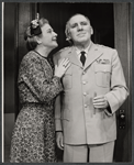 Ann Harding and William Bendix in the stage production General Seeger