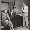 Ann Harding, Dolores Sutton and William Bendix in the stage production General Seeger