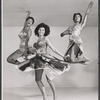 Rosalind Cash [center] and unidentified others in the stage production Get On Board the Jazz Train