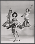 Rosalind Cash [center] and unidentified others in the stage production Get On Board the Jazz Train