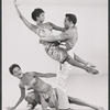 Thelma Oliver, Rawn Spearman and unidentified [left] in the stage production Get On Board the Jazz Train