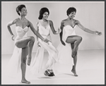 Rosalind Cash, Thelma Oliver and unidentified [left] in the stage production Get On Board the Jazz Train