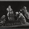 Fredric March and cast in the stage production Gideon