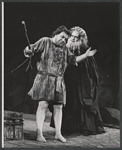 Douglas Campbell and Fredric March in the stage production Gideon