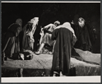 Fredric March [far right] and unidentified others in the stage production Gideon
