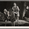 Douglas Campbell [standing center], Fredric March [far right] and unidentified others in the stage production Gideon