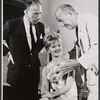 Jose Ferrer, Florence Henderson, and Noel Coward in rehearsal for the stage production The Girl Who Came to Supper