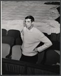 Joe Layton in rehearsal for the stage production The Girl Who Came to Supper