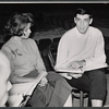 Unidentified woman and Joe Layton in rehearsal for the stage production The Girl Who Came to Supper