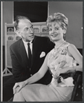 Jose Ferrer and Florence Henderson in rehearsal for the stage production The Girl Who Came to Supper