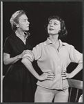 Dorothy Gish and Imogene Coca in rehearsal for the stage production The Girls in 509
