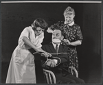 Imogene Coca, King Donovan, and Peggy Wood in rehearsal for the stage production The Girls in 509
