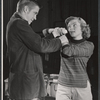 George Peppard and Lenka Peterson in rehearsal for the stage production Girls of Summer
